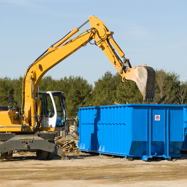 what size residential dumpster rentals are available in Toronto KS